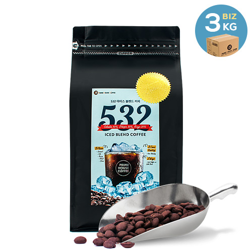 카페프라임프리미엄 532 아이스 블렌드 커피 3Kg (500gx6봉)