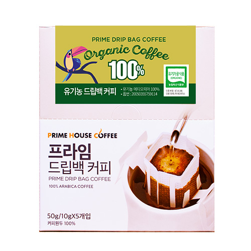 프라임하우스유기농 에티오피아 드립백 커피 10g X 5개입 / 드립커피